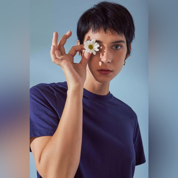 Classic Tee in Indigo by Kowtow - Picture 2 of 4